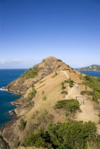 Pigeon Island National Historic Park Signal Hill seen from Fort Rodney