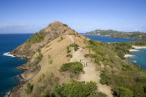 Pigeon Island National Historic Park Signal Hill seen from Fort Rodney