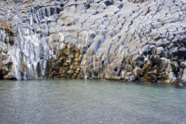 Alcantara Fluvial Park.  Volcanic rocks in a fish scales formation.Parco Fluviale dell AlcantaraNebrodi mountainsvolcanic basaltnatural sculpturerivernaturenaturalearthgeologygeologicaltour...