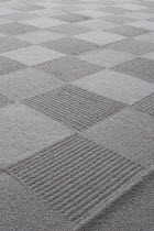 Ryoan-ji  Ukyo-ku.  Zen sand garden made by Zen Buddhist monks at Ryoan - ji temple.  Close cropped detail of chequer-board pattern effect. culturebelievebeliefmeditationcontemplationspirituals...