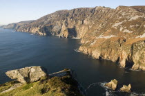 General vista of famous sea cliffsIreland Eire Seascapes Cliffs Coastlines  Northern Europe