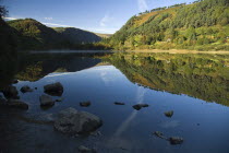 An autumn morning on the Lower Lake  Ireland Eire Landscapes Mountains Loughs Tourism