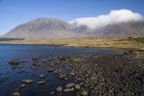 Lough Inagh with Maumturk Mountains behindIreland Eire Landscapes Loughs Mountains