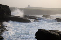 Donegal Bay seascape with Classiebawn Castle in the backgroundIreland Eire Landscapes Seascapes Tourism Castles Storms