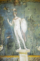 Painting of Mars  House of Venus  Pompeii archaeological site near NaplesTravelTourismHolidayVacationExploreTouristAttractionWallSouthSouthernItaliaItalianEuropeEuropeanUnionEUVertica...