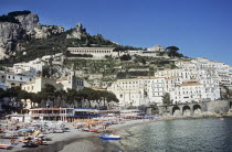 Beach and town of AmalfiTravelTourismHolidayVacationExploreRecreationLeisureSightseeingTouristAttractionTourDestinationTripJourneyDaytripSouthSouthernItaliaItalianEuropeEuropeanU...