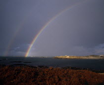 Double Rainbow over Lihou IslandEuropean Scenic Northern Europe