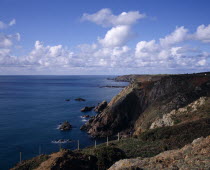 View west towards Pleinmont along rocky south costEuropean Scenic Northern Europe