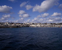 St Peter Port viewed from Castle Cornet harbour wallEuropean Scenic Castillo Castello Northern Europe
