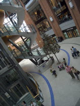 Victoria Square shopping mall.Bal Feirste Eire European Irish Northern Europe Republic Ireland Poblacht na hireann Shopping Centre