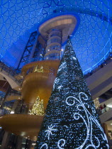 Victoria Square shopping centre decorated for Christmas.Beal Feirste Center Cultural Cultures Eire European Irish Northern Europe Order Fellowship Guild Club Republic Xmas Ireland Poblacht na hirean...