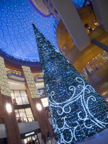 Victoria Square shopping centre decorated for Christmas.Beal Feirste Center Cultural Cultures Eire European Irish Northern Europe Order Fellowship Guild Club Republic Xmas Ireland Poblacht na hireann Beal Feirste