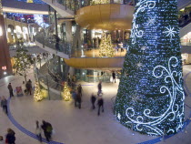 Victoria Square shopping centre decorated for Christmas.Beal Feirste Center Cultural Cultures Eire European Irish Northern Europe Order Fellowship Guild Club Republic Xmas Ireland Poblacht na hirean...