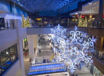 Victoria Square shopping centre decorated for Christmas.Beal Feirste Center Cultural Cultures Eire European Irish Northern Europe Order Fellowship Guild Club Republic Xmas Ireland Poblacht na hirean...