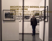 University gallery photography exhibition as part of the 2008 Biennial.European Great Britain Northern Europe UK United Kingdom British Isles One individual Solo Lone Solitary