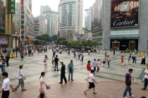 Shoppers in downtown Chongqing. Chinas largest cityAsia Asian Chinese Chungkuo Jhonggu Zhonggu