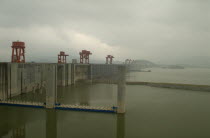 The Three Gorges Dam at Sandouping Asia Asian Chinese Chungkuo Jhonggu Zhonggu 3