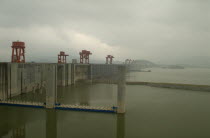The Three Gorges Dam at Sandouping Asia Asian Chinese Chungkuo Jhonggu Zhonggu 3
