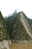 Gathering Immortals Peak in the Wu GorgeAsia Asian Chinese Chungkuo Jhonggu Zhonggu 3 Scenic