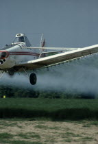 Plane crop sprayingCultivatable Farmland Farming Agraian Agricultural Growing Husbandry  Land Producing Raising