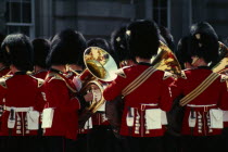 Bandsmen at Trooping the ColourHorse Guards Parade The Mall Buckingham PalaceColor European Great Britain Londres Northern Europe UK United Kingdom British Isles Equestrian Shopping Centre