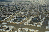 Aerial view over slum housingAmerican Equador Hispanic Latin America Latino shanty South America