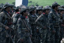 Sandinista soldiers in Muy Muy Army ParadeAmerican Central America Hispanic Latin America Latino Nicaraguan