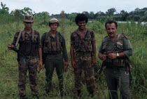 Sandinista border guards at La PencaAmerican Central America Hispanic Latin America Latino Nicaraguan