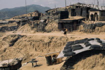 Vietnam War. Dak Pek United States and Montagnard Special Forces defensive outpost behind Viet Cong lines in the Central Highlands of South VietnamAsian Southeast Asia Viet Nam Vietnamese