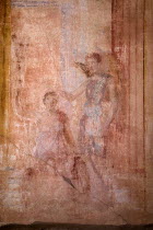 Fresco on a wall in the Forum areaArt Frescoes Romans Volcanoes Ancient Cities European Italia Italian Pompei Southern Europe