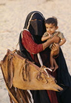 Bedouin woman and babyAsian Babies Female Women Girl Lady Kids Middle East Qatari