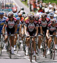Tour de France Kent stage 2007  leadin group of riders.European French Western Europe