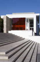 Steps leading to the Ara Pacis The Altar of Peace a monument from 13 BC celebrating the peace created in the Mediteranean by Emperor Augustus after his victorious campaigns in Gaul and SpainEuropean...