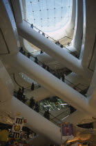 The Bullring Shopping Centre. Interior view of the escalatorsEuropean Centre Great Britain Europe UK United Kingdom British Isles Center Northern Europe
