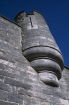 Arundel Castle. Detail of turret on the battlement walls.European Castillo Castello Great Britain History  UK United Kingdom British Isles Castle Castello Castle Castillo Northern Europe