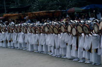 Child drummers at Kaseda Samurai Festival.Asia Asian Nihon Nippon Children Japanese Kids