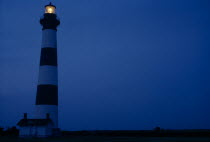 Lighthouse at night American Nite North America Northern United States of America