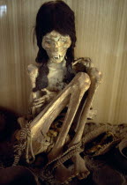 Chinchorro Mummy. Mummified girl.American Chilean Hispanic History Latin America Latino Religion South America Southern