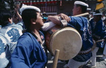 Choshi.  Playing Taiko Japanese drums in local festival.Percussion InstrumentDrumsAsia Asian Nihon Nippon