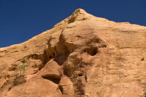 Colorado Provencal.  Vivid red expanse of rock in area of the park known as The Sahara Section. Ochre Trail European French Western Europe North Africa African Northern