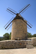 St-Saturnin-les Apt.  Seventeenth Century windmill in the village. 17th c. European French Western Europe