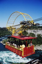 Whirlpool Spanish aero cable car above Niagara River  downstream from Niagara FallsEuropean TravelTourismHolidayVacationExploreRecreationLeisureSightseeingTouristAttractionTourDestination...