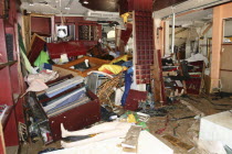 Tsunami carnage the day after. What is left of a clothes shop in Patong on the beach road. Patong is the busiest part of Phuket with hotels  bars  and shops in a very tightly condensed area  and being...