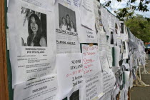 Tsunami. A picture of Lisa Caroline May from britain with hundreds of other pictures of the missing at the town hall in Phuket town. On the 5th of JanAsian Ecology Entorno Environmental Environnement...