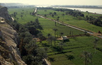 Irrigation canal near El MinyaAfrican Farming Agraian Agricultural Growing Husbandry  Land Producing Raising Middle East North Africa Scenic