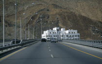 Traffic on duel carriageway.Middle East Omani