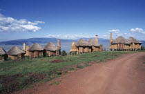 The Crater Lodge huts.African Eastern Africa Scenic Tanzanian