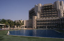 The Al Bustan Hotel and pool areaHolidaymakers Middle East Omani Tourism Tourist Sightseeing Tourists