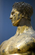 The Palazzo dei Conservatori part of the Capitoline Museum with the gilded bronze cult Statue of Hercules of The Forum BoariumEuropean Italia Italian Roma Southern Europe History Religion Learning Le...