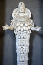 Vatican City Museum Marble statue of the Roman goddess of fertilty ArtemisEuropean Italia Italian Roma Southern Europe Catholic Principality Citta del Vaticano Learning Lessons Papal Religion Teachin...